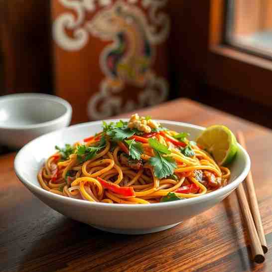 Cambodian Cha Mee - The Best Stir Fry Noodles Recipe